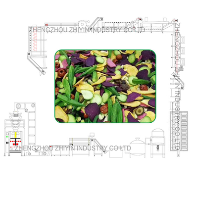 300-500kg Snacks Food Vacuum Low temperature Fryer per ortaggi Frutta Fette Processing Vacuum Frying Dehidratazione Making Line