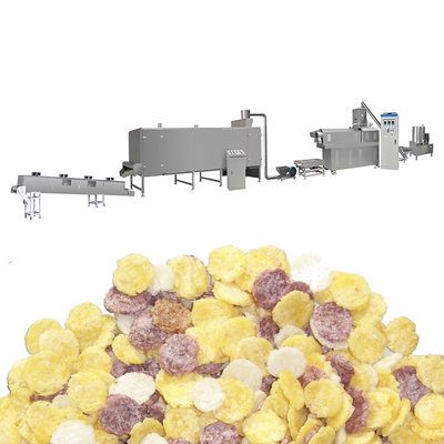 350 kg/h Flakes di mais a doppia vite Riso gonfiato resistente all'usura