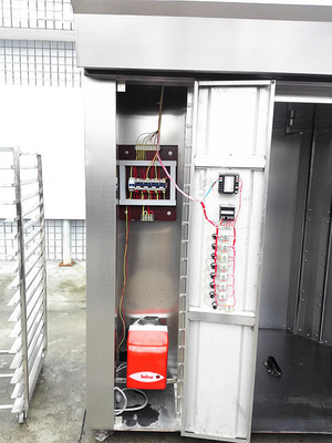 Gas personalizzato riscaldato 40 vassoio anatra cottura cibo torrefazione macchina 120kg / h