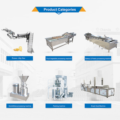 10m*2m*2m Linea di produzione di patatine fritte La soluzione perfetta per il vostro business
