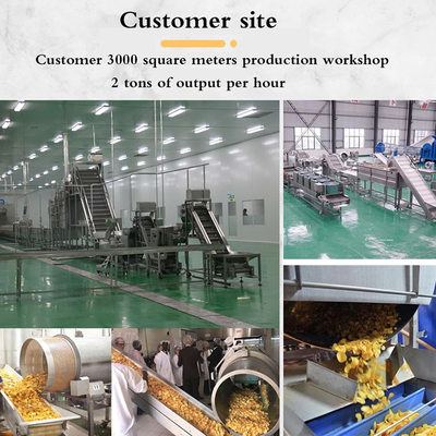 10m*2m*2m Linea di produzione di patatine fritte La soluzione perfetta per il vostro business