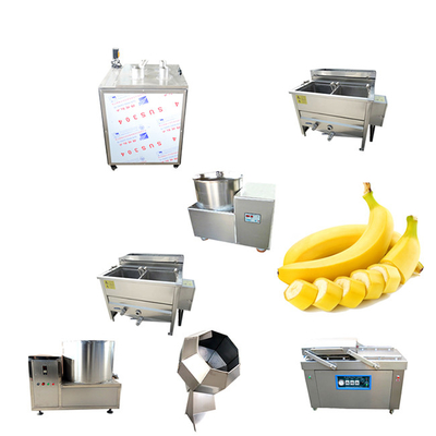 Macchina per fare le patatine di banana completamente automatica Macchina per friggere gli snack