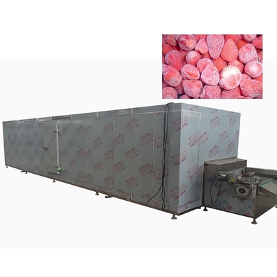 Macchina di congelamento continuo di frutta e alimenti raffreddata ad aria 1800 kg/h