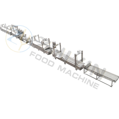 1000 kg/h Linea di lavorazione delle patatine 12 mm Taglio 380V