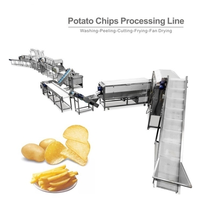 Macchine per la produzione di patatine fritte surgelate 2000kg/h riscaldamento elettrico