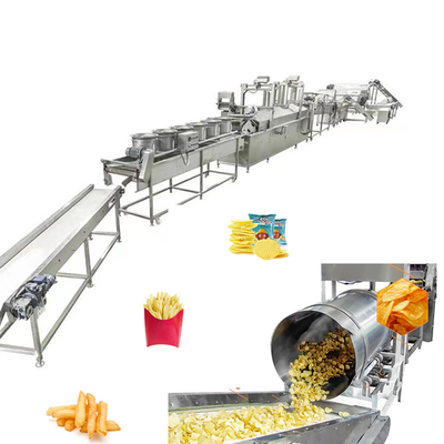 Linea di produzione completamente automatica di patatine 150 kg/h 29 kW