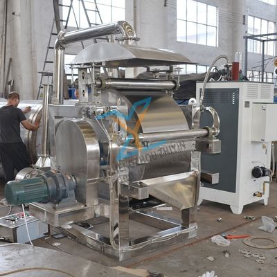 Essiccatore a tamburo raschiatore per emulsioni SUS304, essiccatore per cristallizzazione di prodotti chimici liquidi, essiccatore a tamburo raschiatore con riscaldamento a vapore