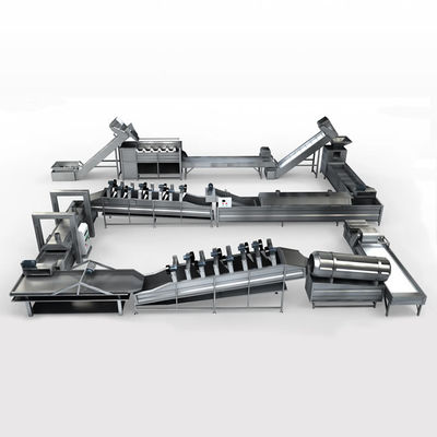 Linea di produzione di patatine a misura 300 kg/h 400 kg/h 1000 kg/h