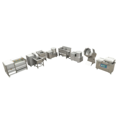 Linea di produzione di patatine fritte SS304 200 kg/h