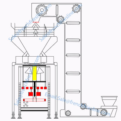 Macchina di confezionamento automatico di patatine fritte Snacks Patatine pesanti