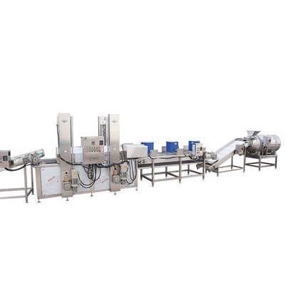 Linea di produzione di patatine fritte PLC 100kg/h 380V