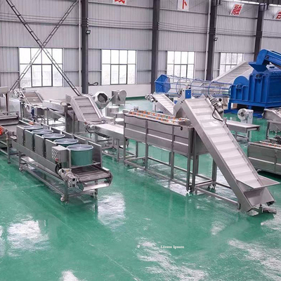 Linea di produzione di patatine congelate in acciaio inossidabile per una maggiore efficienza
